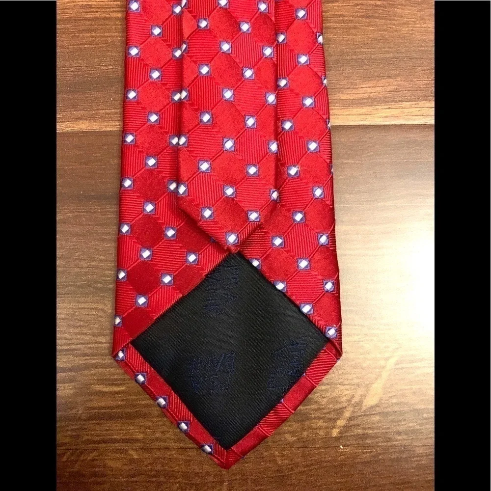 JOS. A. BANK Red 100% Silk Hand Made Necktie